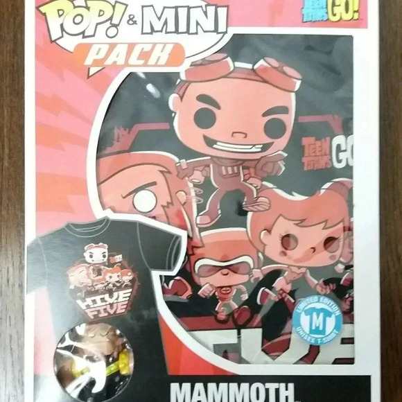 Funko Pop Other - NEW FUNKO POP TEEN TITANS Mammoth Tee & Mini Figur